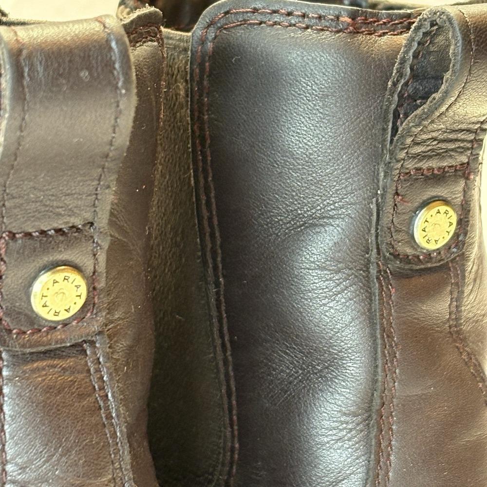 Ariat Wexford Waterproof Chelsea Boots Womens Size 9 B Brown Leather Pull On - Picture 15 of 16